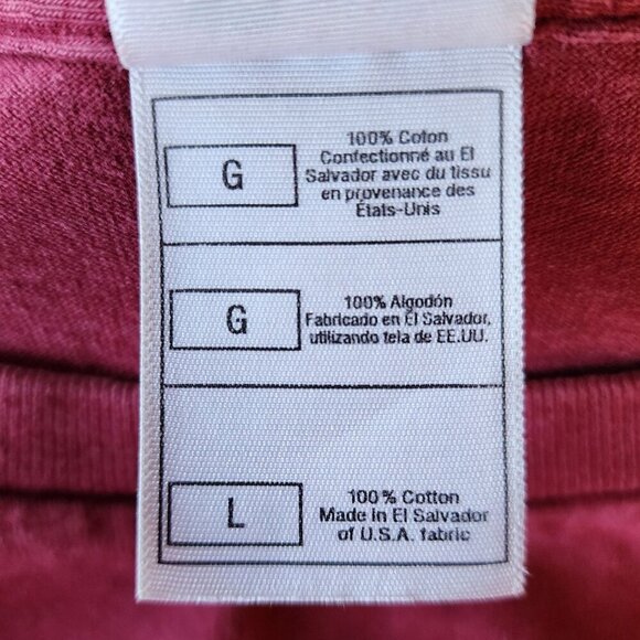 Vintage Fruit of the Loom Thrice Maroon Graphic T-Shirt Mens Large - Picture 7 of 8